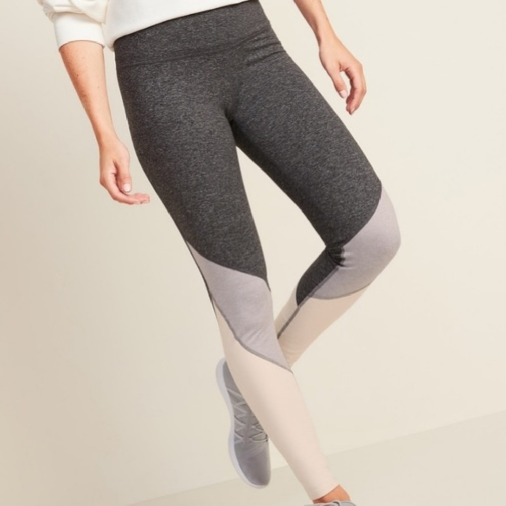 Old Navy Color Block Fleece Leggings